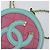 Borsa CHANEL Chain CC Filigree Matelasse Caviar Skin Pink Gold CC Auth 197471A Rosa D'oro - vista 9