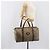 Borsa Boston Burberrys Nova Check Canvas Beige Gold Auth 200886 D'oro - vista 21