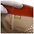 Borsa a tracolla CHANEL Triple Coco Chain in vernice Arancione Silver CC Auth 200643 Argento - vista 12