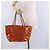 Borsa a tracolla CHANEL Triple Coco Chain in vernice Arancione Silver CC Auth 200643 Argento - vista 22
