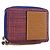 Monedero LOEWE Anagram PVC Leather Orange Silver Auth 200661M Plata Naranja