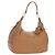 Borsa a tracolla PRADA in pelle marrone e oro Auth yk20795V D'oro