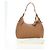 Borsa a tracolla PRADA in pelle marrone e oro Auth yk20795V D'oro - vista 12