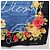 Christian Dior floraler Seidenschal Schwarz Blau Auth am12095M - vista 10
