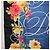 Christian Dior floraler Seidenschal Schwarz Blau Auth am12095M - vista 5