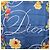 Christian Dior floraler Seidenschal Schwarz Blau Auth am12095M - vista 6