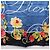 Christian Dior floraler Seidenschal Schwarz Blau Auth am12095M - vista 9