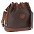Céline Borsa a tracolla CELINE Macadam Canvas PVC Leather Brown Gold Auth 199612 Marrone D'oro