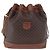 Céline Borsa a tracolla CELINE Macadam Canvas PVC Leather Brown Gold Auth 199612 Marrone D'oro - vista 13