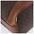 Céline Borsa a tracolla CELINE Macadam Canvas PVC Leather Brown Gold Auth 199612 Marrone D'oro - vista 14
