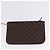 Céline Borsa a tracolla CELINE Macadam Canvas PVC Leather Brown Gold Auth 199612 Marrone D'oro - vista 22