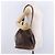 Céline Borsa a tracolla CELINE Macadam Canvas PVC Leather Brown Gold Auth 199612 Marrone D'oro - vista 24