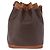 Céline Borsa a tracolla CELINE Macadam PVC Pelle Marrone Oro Auth 200933 D'oro - vista 2