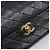 Borsa a mano CHANEL Matelasse con catena in pelle d'agnello nera e oro CC Auth yk20843V Nero D'oro - vista 17
