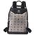 MCM Vicetos Rucksack Leder Silber authentisch 198656 - Ansicht 2