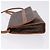 Céline Borsa a tracolla CELINE Macadam Canvas PVC Leather Brown Gold Auth ka5827 Marrone D'oro - vista 4