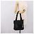 Borsa Tote GUCCI GG Canvas Nero Argento 019 0402 Auth 197830 - vista 24
