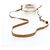 Borsa a tracolla Christian Dior in pelle beige argento Auth 197440SM - vista 7