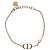 Bracciale Christian Dior Metallo Tono Oro Auth 196710M