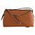 Bolsa de ombro Totême T-Lock em couro camel