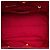 Borsa Tote convertibile Prada Vitello Daino rossa con tasca frontale Rosso - vista 4