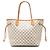Borsa Tote Louis Vuitton Neverfull MM Damier Azur Bianca Bianco