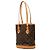 Petit Bucket Monogram Louis Vuitton Marrone - vista 2