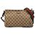 Borsa a tracolla Gucci GG Canvas Web beige