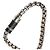 Bracciale a catena Louis Vuitton Monogram Eclipse in argento e ottone - vista 5