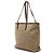 Tote bag Prada in tela Canapa con logo marrone - vista 2