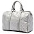 Borsa Boston Gucci Joy Medium Stampa GG Argentata Argento - vista 2