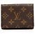 Tarjetero sobre Louis Vuitton Monogram marrón Castaño