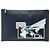 Clutch Prada Saffiano Monkey Robot Blu