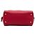 Borsa Tote convertibile con zip Prada Vitello Daino rossa Rosso - vista 3
