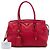 Borsa Tote convertibile con zip Prada Vitello Daino rossa Rosso - vista 7