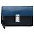 Clutch Prada Bicolor Saffiano Black con chiusura push lock Nero