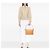 Borsa a tracolla Burberry in pelle beige - vista 6