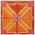 Foulard di seta Hermès Sur un Tapis Volant 90 Arancione - vista 2