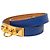Bracciale Hermès Rivale Double Tour in Swift Blu - vista 2