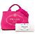 Borsa Tote Satchel Prada Small Canvas Canapa Logo Rosa - vista 7