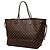 Borsa Tote Louis Vuitton Damier Ebene Neverfull GM Marrone - vista 2