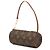 Louis Vuitton Monogram Papillon Pochette Handtasche Braun - Ansicht 2