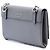 Borsa a tracolla con patta e catena Prada Saffiano Cuir con chiusura twist, Grigio - vista 2