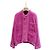 Chanel 22B Jacke aus Samt Rosa Größe 38 Mehrfarben