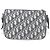 Borsa a tracolla Dior 8 Mini in tela Oblique e mesh blu Dior - vista 2