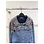 Miu Miu Jeansjacke Blau mit Kristallbesatz Mehrfarben - Ansicht 3