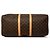 Borsa da viaggio Louis Vuitton Monogram Keepall 55 Marrone - vista 3