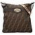 Borsa a tracolla Fendi Zucca Canvas Selleria marrone