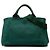 Prada Canvas Canapa Logo Tote Satchel grün