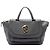 Gucci 1973 Handtasche Medium aus grauem Kalbsleder